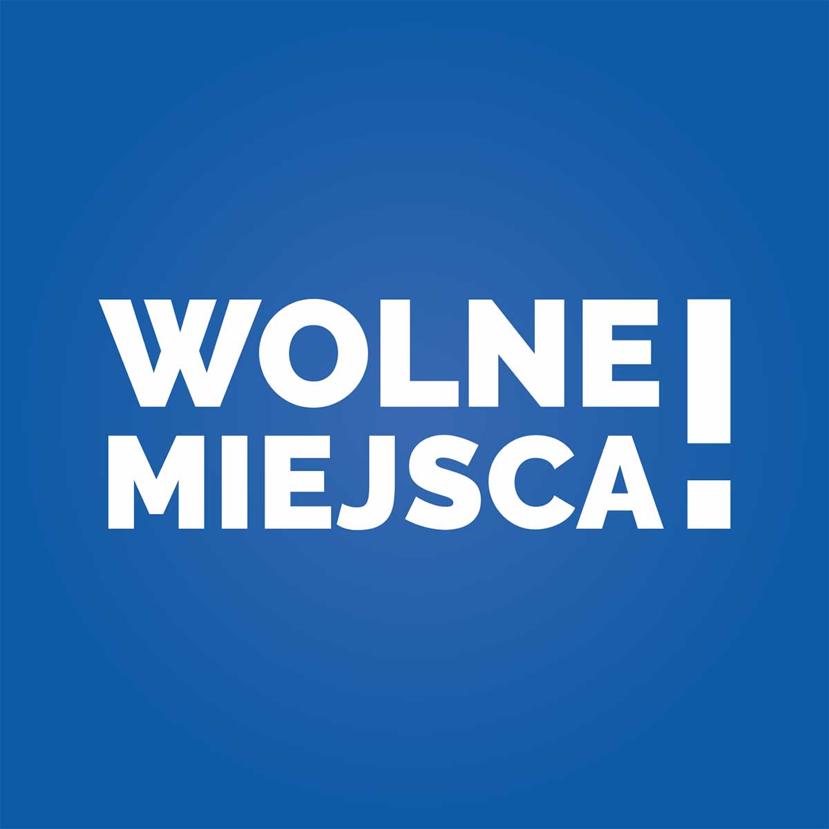 Wolne miejsca!